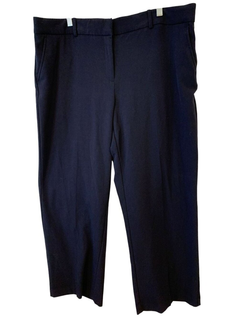 Briggs Womens 18S Navy Blue Dress Pants Straight Leg Career Quiet Luxury
